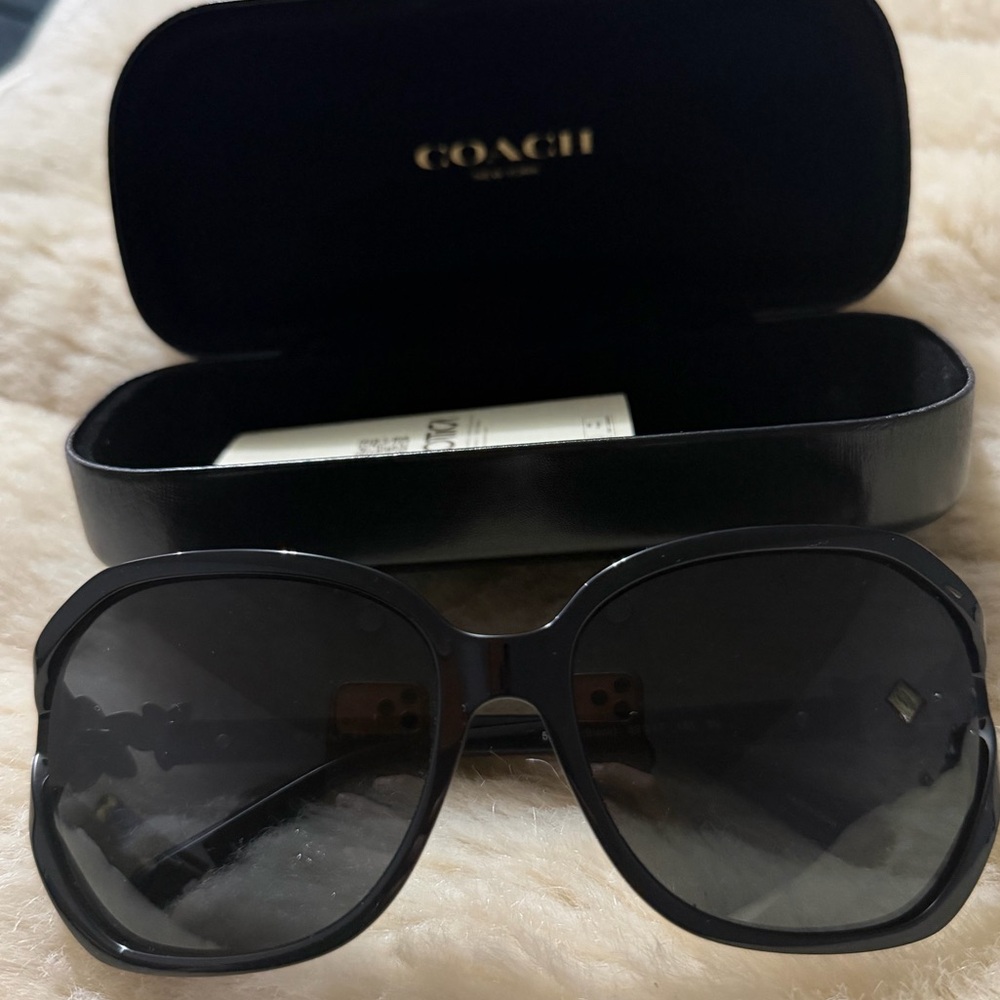 Coach Black and Gold Women's Sunglasses - Picture 5 of 5